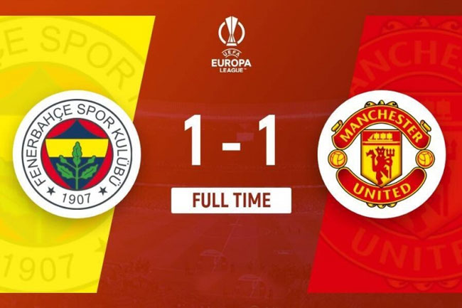 Europa League: Man United hoà 1-1 Fenerbahce, Mourinho nhận thẻ đỏ trực tiếp